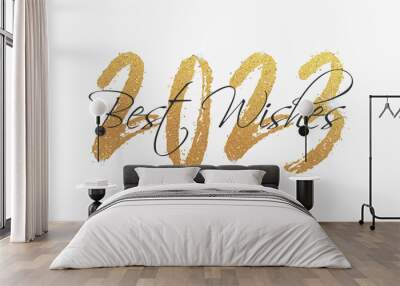 2023 - happy new year 2023 background	 Wall mural