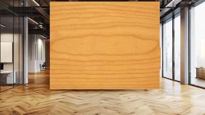 Cherry wood plank natural texture, wood texture background element. Wall mural