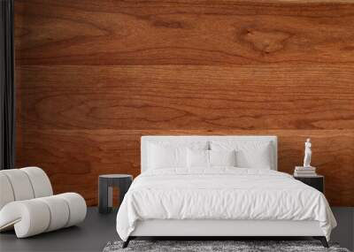 Texture of wood. Wood texture background. Cherry wood desktop texture background, cherry wood texture background.	 Wall mural