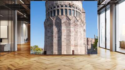 View of the Church of the Holy Archangels at Echmiadzin Wall mural