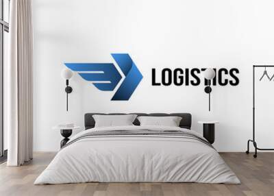 Logistics Logo Design Inspiration Wall mural