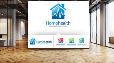 Home Health Logo Template Design Vector Wall mural