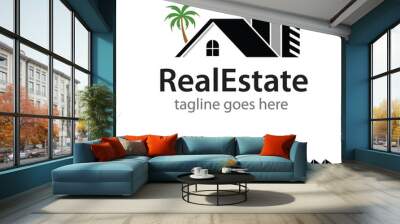 Real Estate Logo Template Design Vector Wall mural