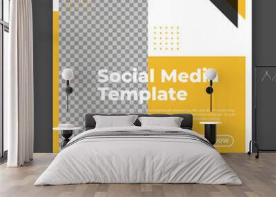 Fashion sale for social media feed template. Social media template vector illustration. Promotion banner template Wall mural