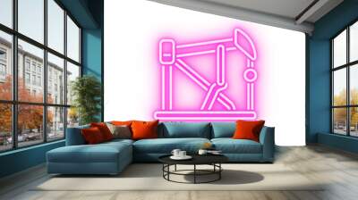 digger petrol oil neon icon Wall mural