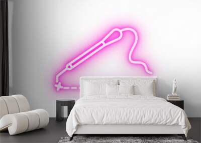 Laser plastic surgery neon icon Wall mural