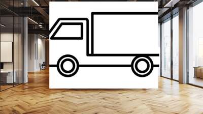 moving company sign icon. Element of navigation sign icon. Thin line icon for website design and development, app development. Premium icon Wall mural