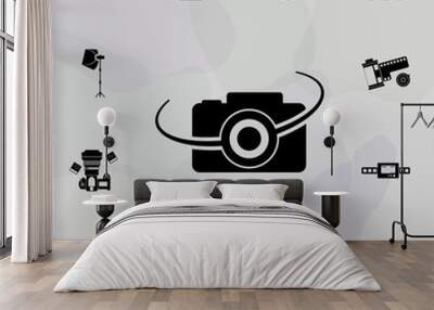 camera icon. Universal set of equipment photography for website design and development, app development Wall mural