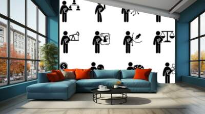 Student degree icon collections vector design Wall mural