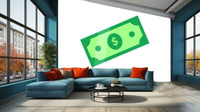 Cash flat icon. vector illustration Wall mural