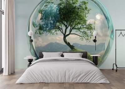 green view Wall mural