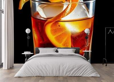 whiskey with ice Wall mural