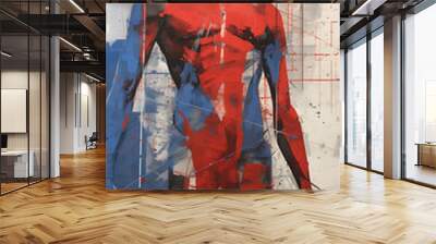 figurative art of a body Wall mural