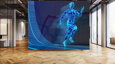 Sprinter Neon Konzept 3D Wall mural