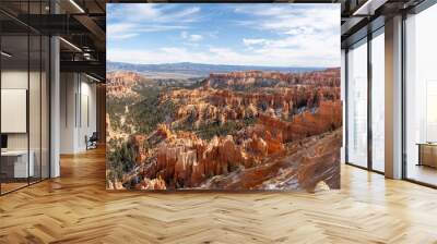 Scenic views of red rock and hoodoos at Bryce Canyon National Park in Utah. Wall mural