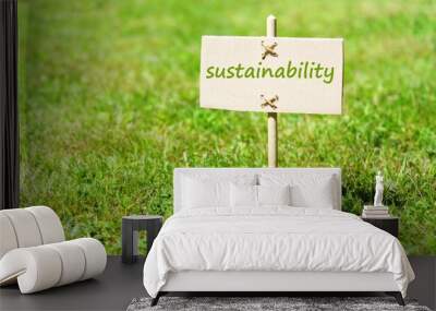 sustainability Wall mural