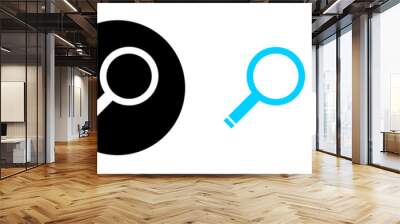 search icon button,magnifying glass loupe sign symbol, magnifier icon Wall mural