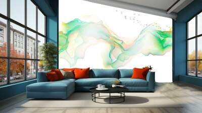 Ink landscape decoration illustration abstract line poster background Wall mural