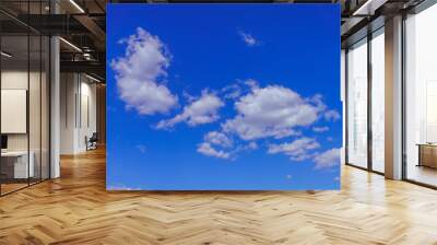 Sunny weather blue sky white cloud background Wall mural