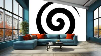 Set of spiral and swirls logo design elements, icons, symbols, and signs. Wall mural