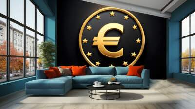 Bitcoin currency financial technology digital Wall mural