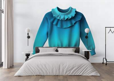 mockup blue and green sweater 2 Wall mural