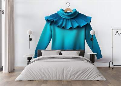 mockup blue and green sweater 7 Wall mural