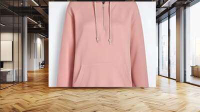 pink hooded sweatshirt mockup 16 Wall mural