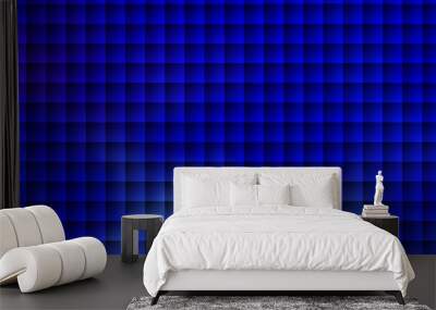 Dark BLUE vector texture in rectangular style. Wall mural