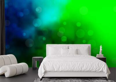 Dark Multicolor vector pattern with spheres. Wall mural