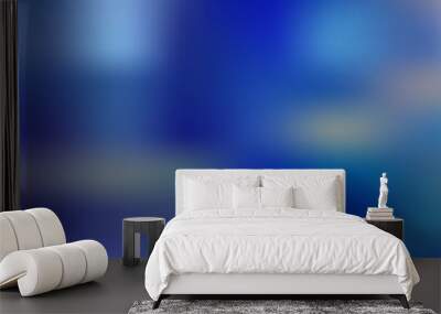 Light blue vector abstract blur backdrop. Wall mural