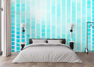 Light BLUE vector layout with lines, rectangles. Modern design with rectangles in abstract style. Pattern for busines booklets, leaflets Wall mural