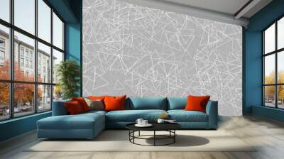 Light Gray vector backdrop with triangles, lines. Wall mural