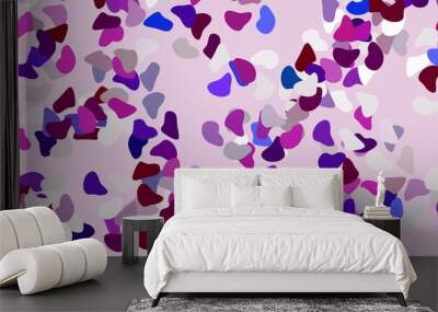 Light multicolor vector pattern with abstract shapes. Wall mural