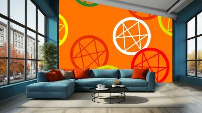 Light Multicolor vector template with esoteric signs. Wall mural