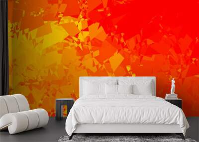 Light orange vector template with abstract forms. Wall mural