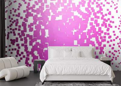 Light Pink vector background in polygonal style. Colorful illustration with gradient rectangles and squares. Pattern for busines booklets, leaflets Wall mural