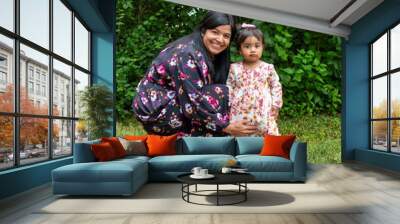 Mother and Daughter Moments Wall mural