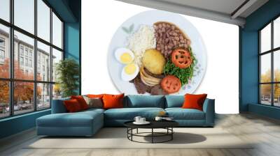 Brazilian food dish. Isolated on white background. Wall mural