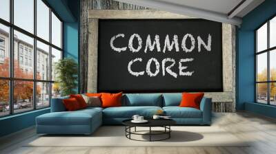 Common Core written on chalkboard Wall mural