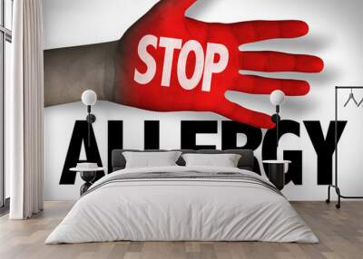 Stop Allergy Wall mural