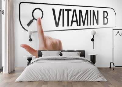 vitamin b written in search bar on virtual screen Wall mural