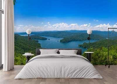 Lake Jocassee viewed from Jumping Off Rock, Jocassee Gorges Wilderness Area, South Carolina	 Wall mural