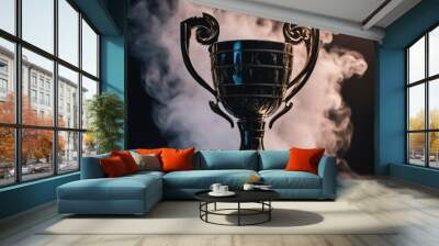 Football championship trophy Wall mural