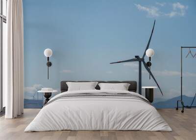 Onshore wind farm in the Puglia region of Italy Wall mural