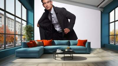 Young, elegant asian male model. Wall mural