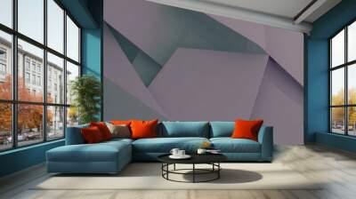 Polygonal flat decorative background Wall mural