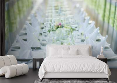 Wedding Table And Chairs Wall mural