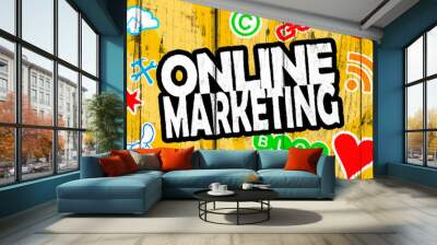 Online Marketing Wall mural