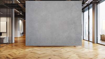 Texture of a smooth gray concrete wall as a background Wall mural